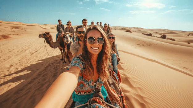 Tourists happy